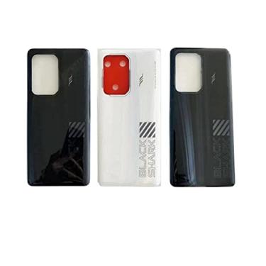 Imagem de SHOWGOOD Capa traseira para Xiaomi Black Shark 5 capa traseira porta traseira chassis para peças de reparo de smartphone BlackShark5 (branco)