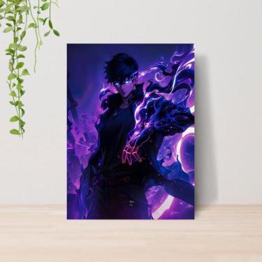 Imagem de Quadro Solo Leveling Anime A4  Placa MDF 12 - Lomi Art