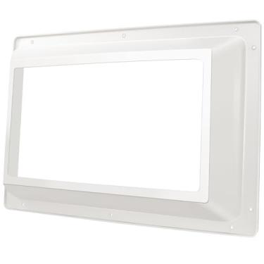 Imagem de XMK Cúpula interna de claraboia para trailer, cúpula interna de substituição de claraboia de trailer de 35,56 cm x 55,88 cm x 10,16 cm com janela transparente para abertura de teto de chuveiro, inclui