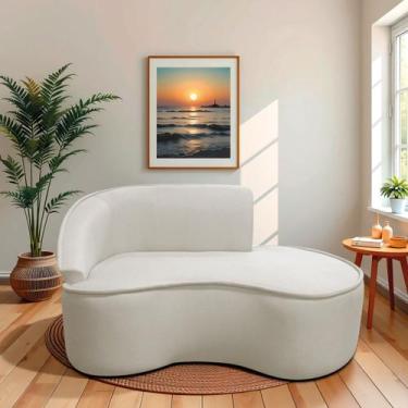 Imagem de Divã Recamier Curvo Sala de Estar Recepção Marrocos 160cm Lado Direito