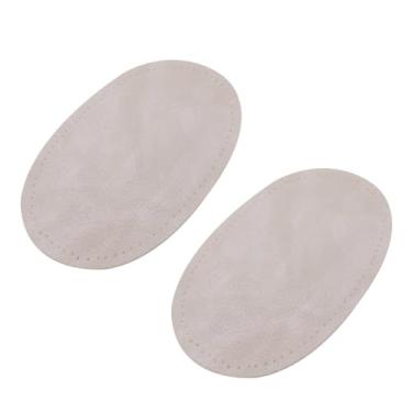 Imagem de Joyangy Pacote com 2 adesivos de cotovelo para suéteres, remendos de joelho costurados de couro PU, remendos de reparo de tecido de roupas, artesanato para chapéus, jaquetas, camisas, calças