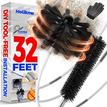 Imagem de Kit de limpeza de ventilação do secador Holikme 10m com cabeça de esco