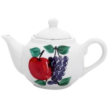 Imagem de Bule Chaleira 500ml para Café, Chá e Leite - Porcelana Decorada - Anti