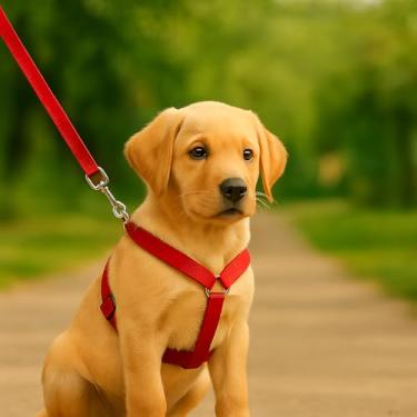 Imagem de Coleira Peitoral Ajustável Blumi Pet 118cm Com Guia Confortável e Resistente para Cães e Gatos | Design Colorido, Durável e Seguro para Passeios