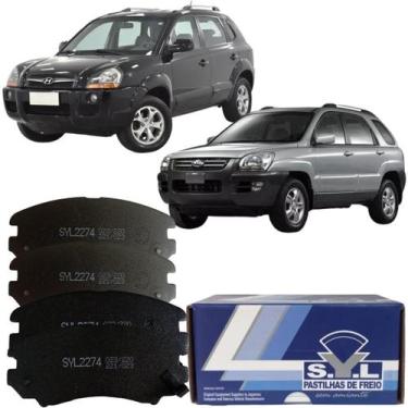 Imagem de Pastilhas Freio Dianteiro Tucson Sportage 2005 a 2016 SYL
