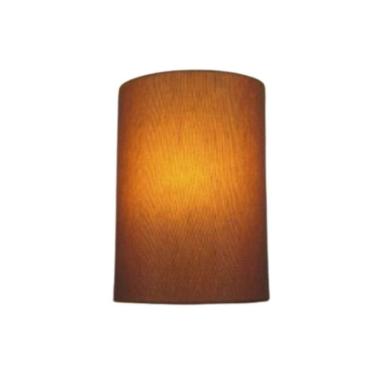 Imagem de Arandela Meia Cana Retro Md-2003 Cúpula Em Tecido 25-18x10cm Palha - Bivolt