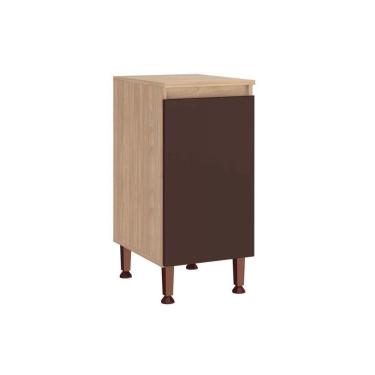 Imagem de Balcão De Cozinha Modulado C- Tampo Rebeca C- 1 Porta 40cm Mel-avelã - Movelbento