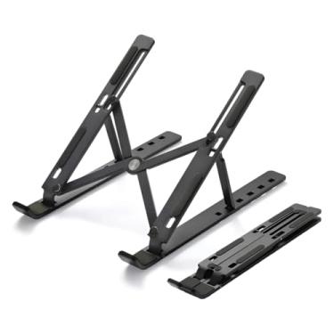 Imagem de Suporte de notebook ajustavel em 6 posições de aluminio preto
