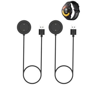 Imagem de WUNIAK Para XIAOMI Watch S1 Active Smartwatch Conjunto de cabos de carregamento e cabos, base de carregamento magnético e conjunto de cabos de carregamento flexível USB para XIAOMI Watch S1, pacote