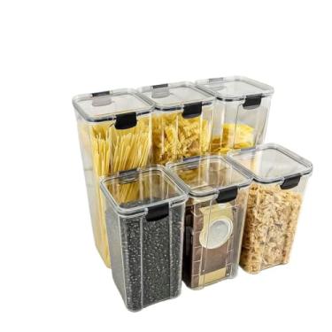 Imagem de Crie Seu Kit de Potes Hermético para Mantimentos e Organizador de Cozinha Dispensa Armário(KIT 28-6 Potes)