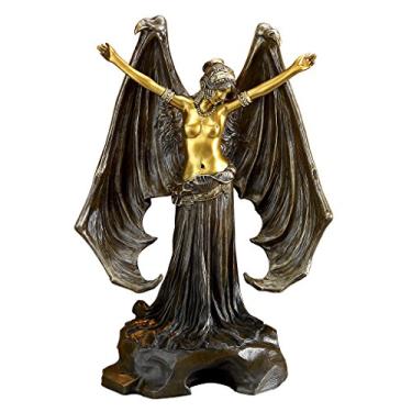 Imagem de Design Toscano QS34759 Estátua Mistress of the Night, anjo escuro, bronze