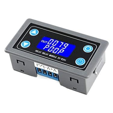 Imagem de DC12V LED Digital Time Delay Módulo de Relé Programável Temporizador Interruptor de Controle de Relé Ciclo de Gatilho com Capa para Interior