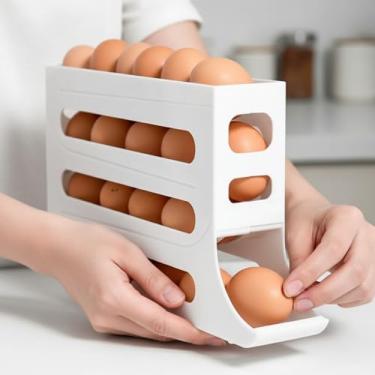 Imagem de Dispenser Organizador para 30 Ovos com Tampa – Porta Ovos para Geladeira