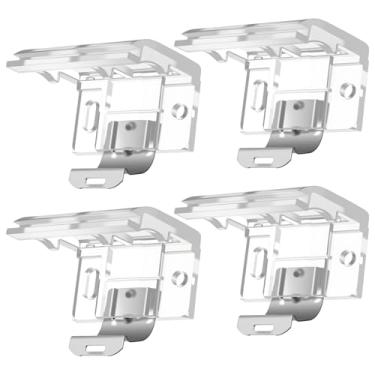 Imagem de 4 peças de suporte de persiana sem fio com clipe de metal, peças de reposição para persianas, apenas para persianas plissadas sem fio de 1" (25 mm)