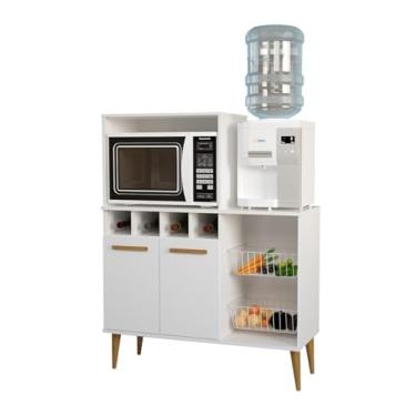 Imagem de Fruteira Multifuncional Branca Com Suporte Para Bebedouro Nb