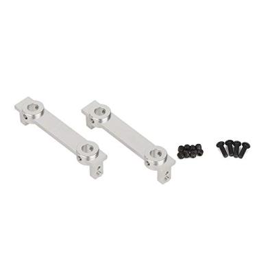 Imagem de SIWOTED amortecedor dianteiro traseiro montagem placa anticolisão fixa se encaixa para RGT 1/10 Rock Cruiser EX86100 RC Buggy Truck (Prata R86019S)