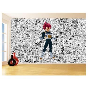 Imagem de Papel De Parede 3D Dragon Ball Vegeta Anime 3,5M Dbz592 - Você Decora
