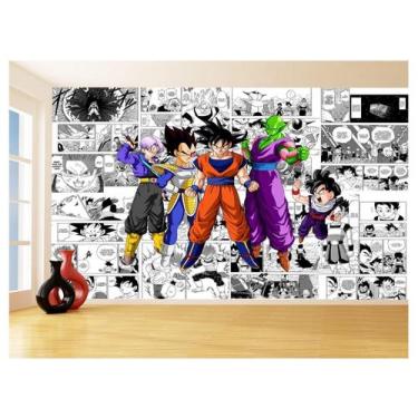 Imagem de Papel De Parede Dragon Ball Goku Vegeta Anime 3,5M Dbz177 - Você Decor