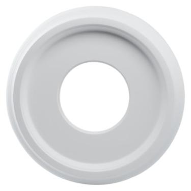 Imagem de HAJXZH 1 peça medalhão de teto branco dividido ventilador decorativo placa de cobertura para lâmpadas e ventiladores de teto