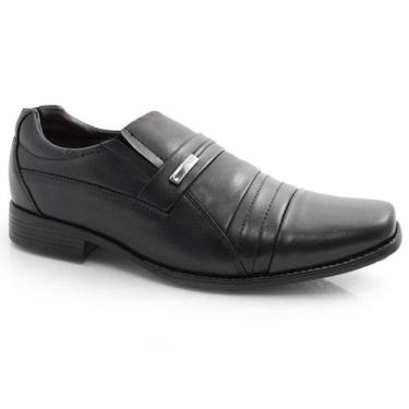 Imagem de Sapato Social de Couro Zapattero, Preto, 42