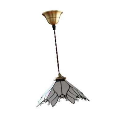 Imagem de Generic Lâmpada de lâmpada de luz pendente decoração de instalação fácil lustre de lustre de teto para restaurante Hotel Dorm Staircase Cafe, Branco 29cmx16cm