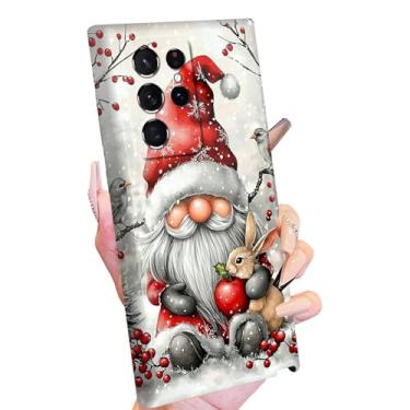 Imagem de Capa protetora para Samsung Galaxy S24 Ultra, para homens e mulheres, Papai Noel, Natal, Coelho, fina, leve, resistente, resistente, antiarranhões, à prova de choque, para Samsung S24 Ultra 6,8
