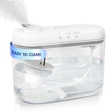 Imagem de RIMOO Umidificadores de enchimento superior para quarto grande, umidificador super fácil de limpar com apenas 3 peças laváveis para limpar, umidificador ultrassônico de névoa fria de 4,5 L, sem filtro