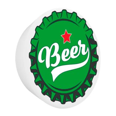 Imagem de Luminária de Parede Decoração Bar Arandela Tampinha Beer Estilo Retrô Cervejaria e Pub