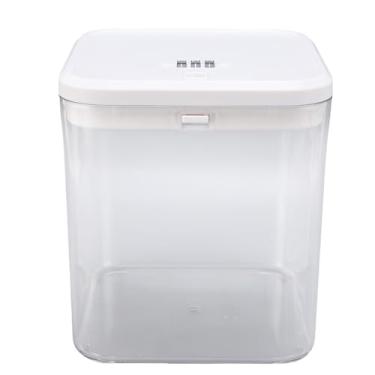 Imagem de Cryfokt Caixa de Armazenamento de Medicamentos Com Bloqueio de Código para Geladeira e Escritório, Ideal para Segurança de Construção de Hábitos para Residências e Dormitórios, Plástico Branco