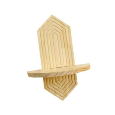 Imagem de predolo Prateleira suspensa boho, prateleira flutuante, decoração para quarto de bebê, estética, montagem na parede, decorativa para cozinha, festas, salas de