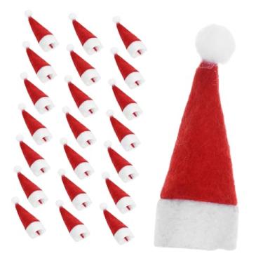 Imagem de Chapéu de pirulito, 24 peças, mini chapéus de doces de Natal, material não tecido, bonés decorativos, estilo aleatório para decoração de festas de fim de ano e loja de casa