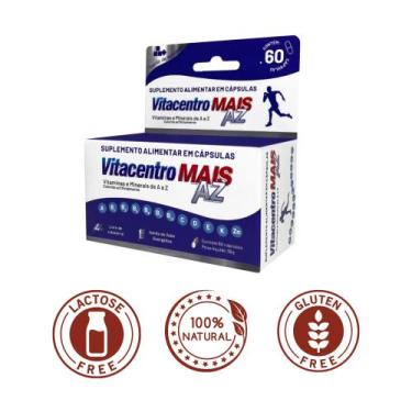 Imagem de CentroMais A-Z  Multivitamínico Completo de A a Zinco  60 Cápsulas - V