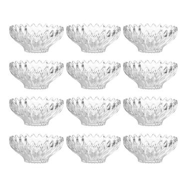 Imagem de Jogo 12 Taças De Sobremesa Bowl Vidro Transparente Brazilia 300ml 14cm Sorvete Açaí Em Casa Tem