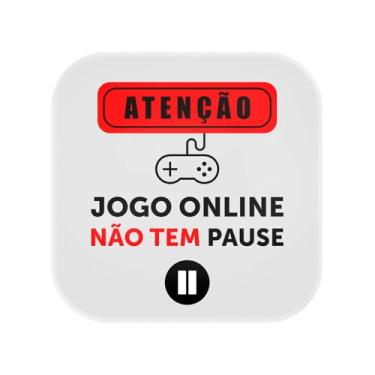 Imagem de Luminária Box Jogo Online Não Tem Pause – Luminária Decorativa LED Gamer – Decoração para Setup Gamer, Quarto e Escritório – Presente Criativo para Gamers