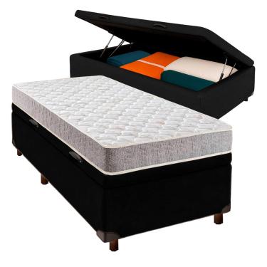 Imagem de Cama Box Bau Blindado Solteiro + Colchão D33 Inducol