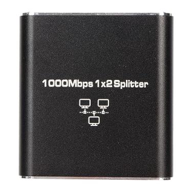 Imagem de Cryfokt Switch de Rede Gigabit de Liga de Alumínio Divisor Ethernet para Acesso Simultâneo à Internet Com 2 Computadores, Suprimentos de Rede de 1000 Mbps para Uso Em Escritórios Domésticos