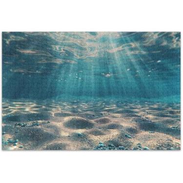 Imagem de Quebra-cabeça 3D Underwater World, 500 peças, brinquedo adulto, arte, quebra-cabeças grandes, presentes tecnológicos, 51 x 37 cm