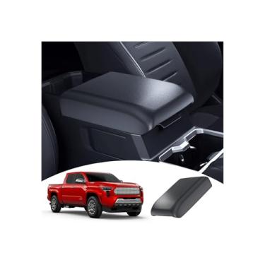 Imagem de ASZSK Para Toyota Tacoma (4ª geração Tacoma) 2 em 1 2024~2026 console central de silicone capa de apoio de braço e bandeja de privacidade oculta para apoio de braço - [Design OEM e borracha de