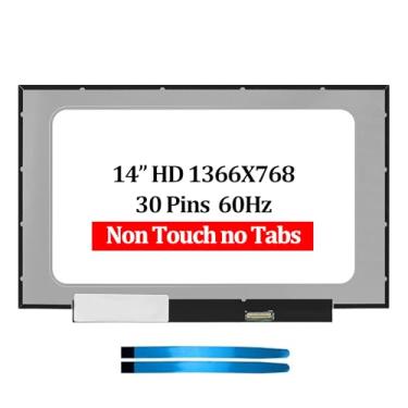 Imagem de Rinbers Novo 35.6 cm HD 1366 × 768 30 Pinos Laptop LCD Painel Tela Sem Toque Módulo Display LED Sem Suportes Substituição para HP Chromebook 14 G6 G7 14-DQ Series Fortis 14 G10 (NÃO é compatível com a