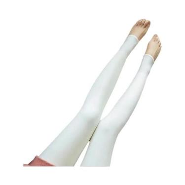 Imagem de Meia-calça Feminina Branca De Cintura Alta Para Inverno, Sexy, Elástic