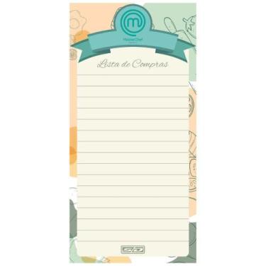Imagem de Bloco de Lista de Compras Destácavel Masterchef 50 folhas 90mmx180mm -