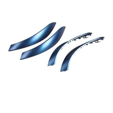 Imagem de Portas internas lidar com exterior puxar guarnição capa acessórios do carro compatível para bmw 3 4 3gt série 2013-2018 f30 316d 318d 320d f31 320i 325d(F2 4PCS)