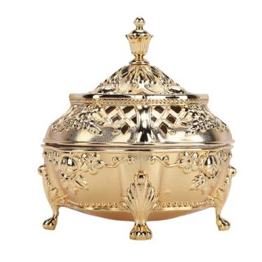 Imagem de Cosiki Porta-Incenso Vintage, Queimador de Incenso Em Bastão Decorativo de Metal Com Coletor de Cinzas Removível e Tampa, para Quarto, Escritório, Estudo, Sala de Meditação