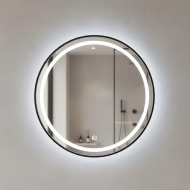 Imagem de Espelho de Banheiro Redondo com Led Touch 40x40cm