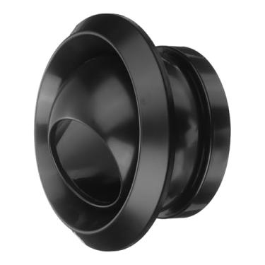 Imagem de PATIKIL Tampas de saída de ar redondas de 20 cm, tampa de ventilação ajustável ABS bola de teto bocal de jato difusor de ar para banheiro cozinha sala de estar ventilação, preto