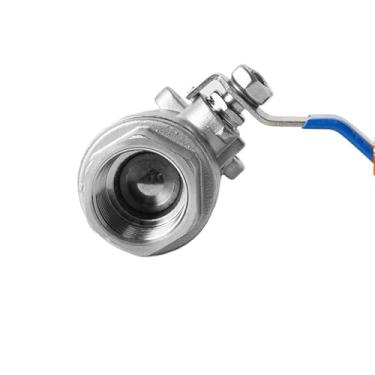 Imagem de Válvula de esfera resistente de duas peças de aço inoxidável 304 4 6 2 1 polegada 1 válvula DN15/20/25/50 1 peça (qualidade do material DN25,316L)