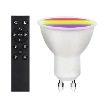 Imagem de Lâmpada LED Inteligente Tuya WiFi 5W 7W 9W GU10 220V Controle Remoto R