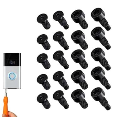 Imagem de Parafusos de substituição de campainha, 16 peças/20 peças T15/6 parafusos de segurança para kits de substituição de câmera de campainha de vídeo (20 peças)