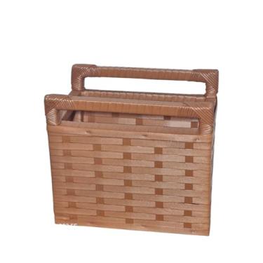 Imagem de Porta Revista com Estrutura de Madeira e Acabamento em Fibra Sintética (AVELÃ)