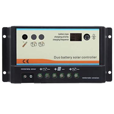 Imagem de Controlador de carga solar EPIPDBCOM 12 / 24VDC PWM Carregamento RV de bateria dupla com proteção contra sobrecarga de porta RJ45 de 8 pinos para solar RV Design compacto de (DB-10A)